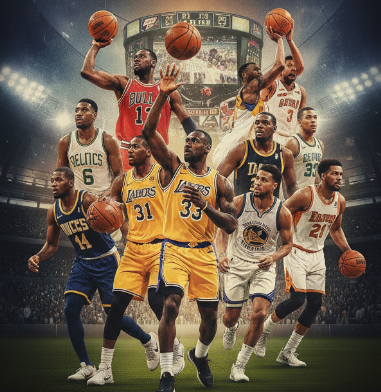 Original sports player collage from the Guess the Player game